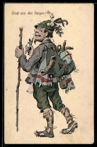 Landstreicher mit - ak,