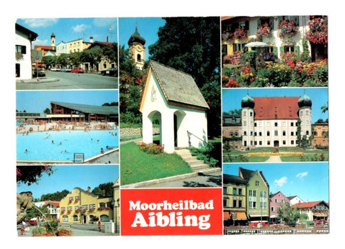 Postkarte moorheilbad aibling - postkarte,