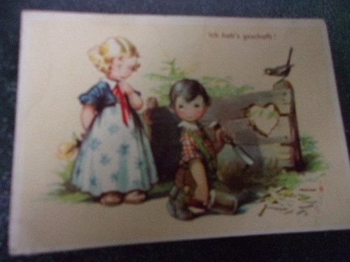 Künstlerkarte ich hab - ak, hab`s