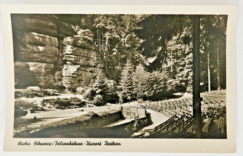 Postkarte felsenbühne kurort - postkarte,