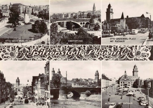 Postkarte plauen - postkarte,