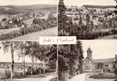 Postkarte sohl vogtland - sohl,