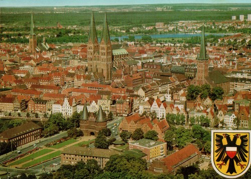 Hansestadt lübeck - ak,