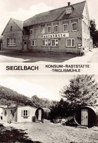 Postkarte siegelbach konsum - postkarte,