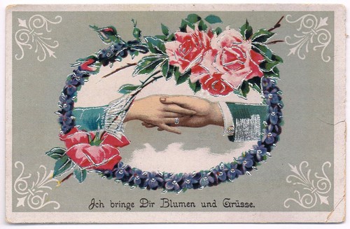 Ich bringe dir blumen und - ak,