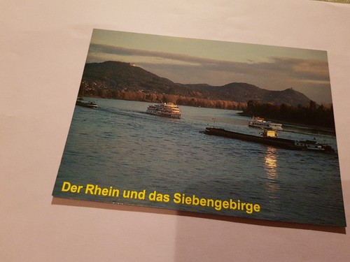 Postkarte der rhein - rhein,