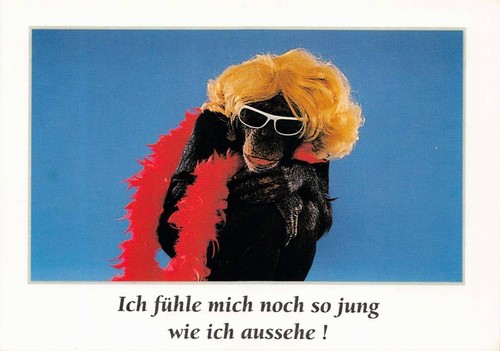 Postkarte ich fühle mich - -,