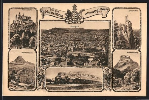Ansichtskarte stuttgart - ansichtskarte,