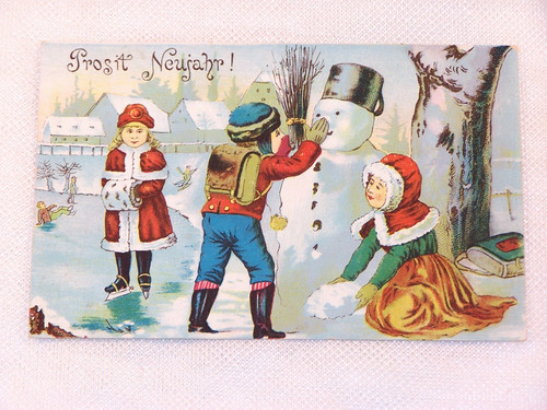 Postkarte prosit neujahr - !,
