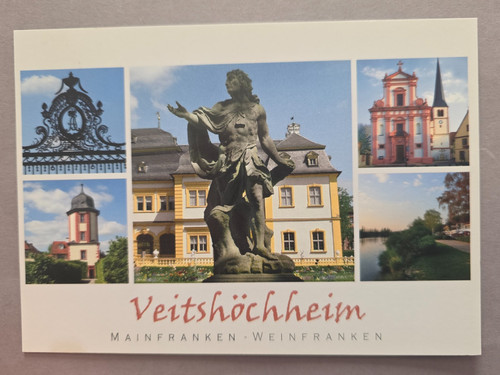 Ansichtskarte veitshöchheim - ansichtskarte,