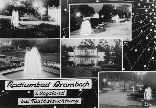 Postkarte bad brambach - bad,