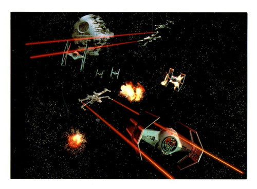 Postkarte star wars ungelaufen - star,