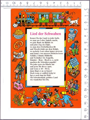Quatschkarte lied der - ak,