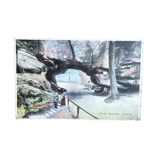 Postkarte bad schandau - bad,