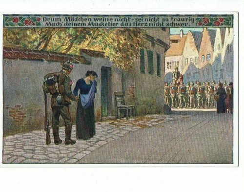 Postkarte vda 1914 drum - vda, um