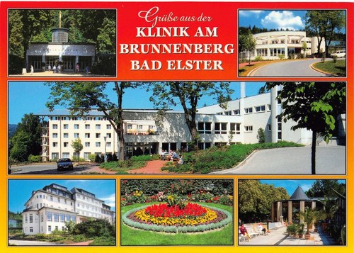 Postkarte bad elster klinik - elster,,