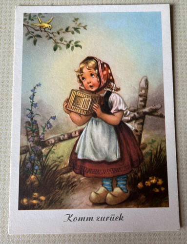 Vintage postkarte nostalgie - vintage, postkarte,