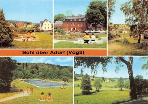 Postkarte sohl über adorf - postkarte,
