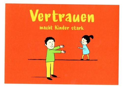 Postkarte vertrauen macht - postkarte,