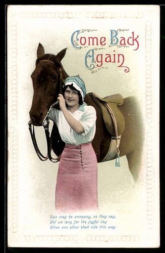Ansichtskarte come back again - ansichtskarte,