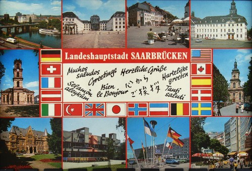 Postkarte saarbrücken - postkarte,