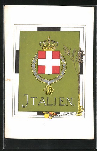 Ansichtskarte italien wappen - ansichtskarte,