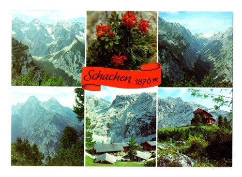 Postkarte schachen 1876 - schachen,