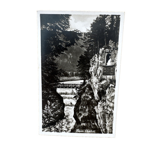 Postkarte füssen lechfall - postkarte, ak