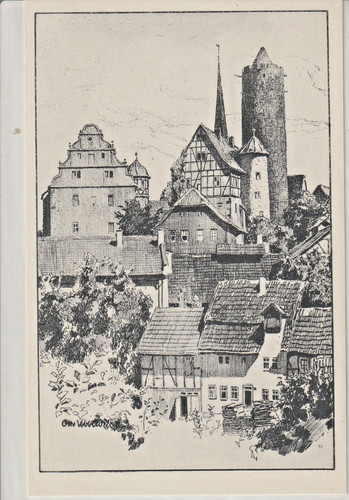 Schlitz federzeichnung - +++, +