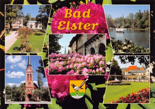 Postkarte bad elster - postkarte,